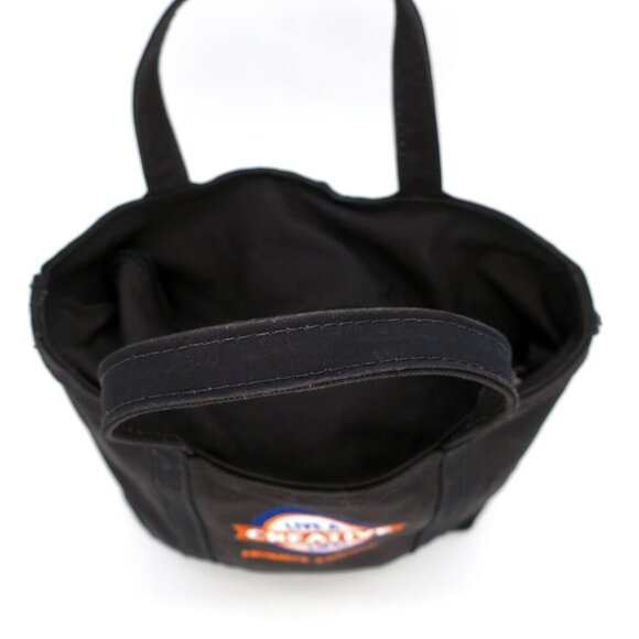 Vintage LL Bean Boat & Tote Canvas Hobby Lobby Craft Sewing Black Zip Top Pocket - Picture 2 of 8